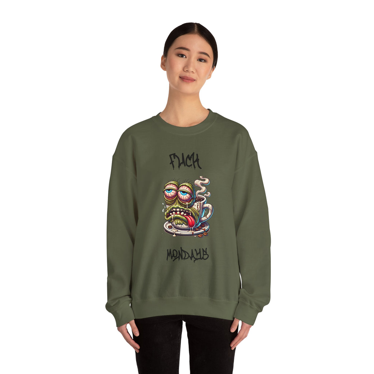 F*** Mondays Coffee Zombie Crewneck Sweatshirt