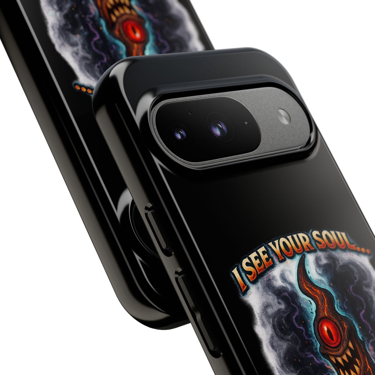 Phone Case — "I See Your Soul and It’s Disappointing" Dark Horror Graphic