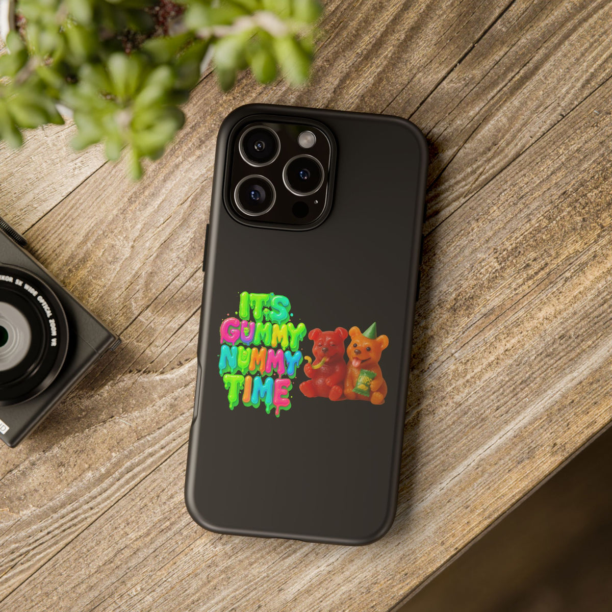 Phone Case — "It's Gummy Nummy Time" Colorful Gummy Bear Protective Case