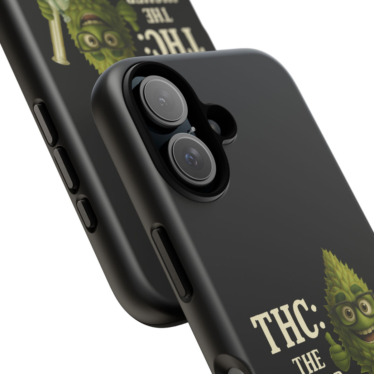 THC The Higher Curriculum Phone Case – Funny Cannabis Nug Cartoon iPhone Case