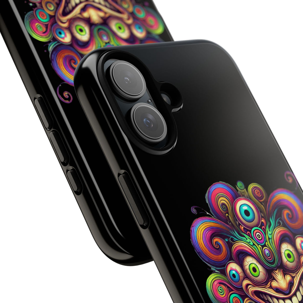 Psychedelic Jester Phone Case — Colorful Creepy Clown Tough Case