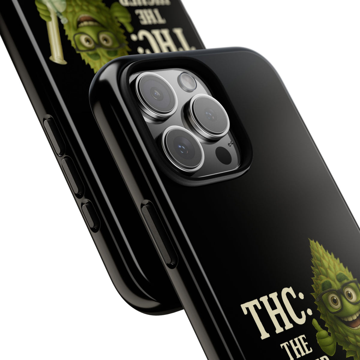 THC The Higher Curriculum Phone Case – Funny Cannabis Nug Cartoon iPhone Case