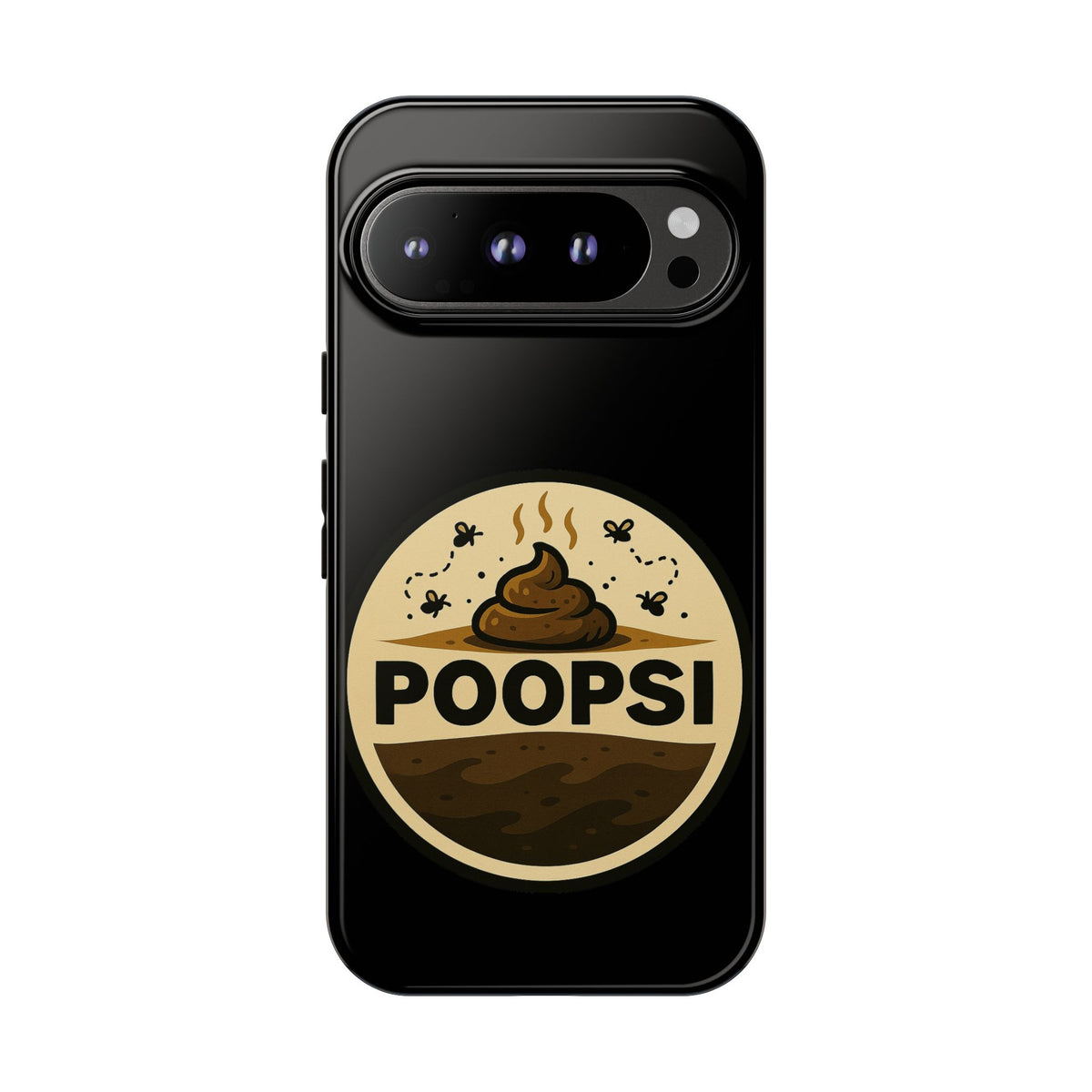 Phone Case — 'POOPSI' Funny Poop Logo Protective Cover