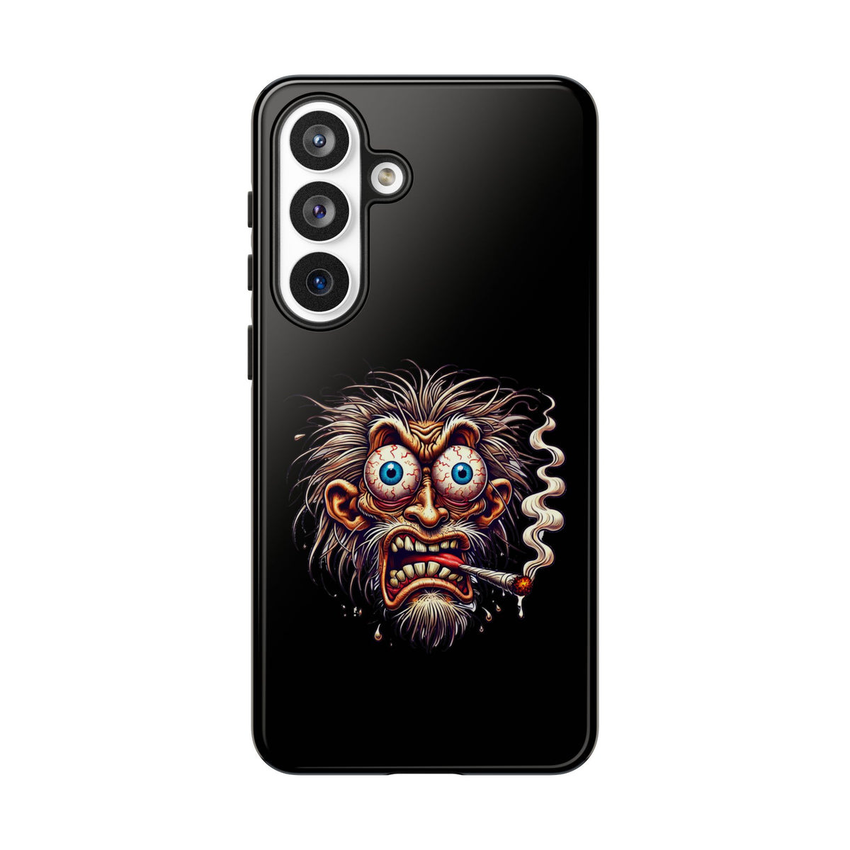 Phone Case — Wild Cartoon Monster Smoking Design