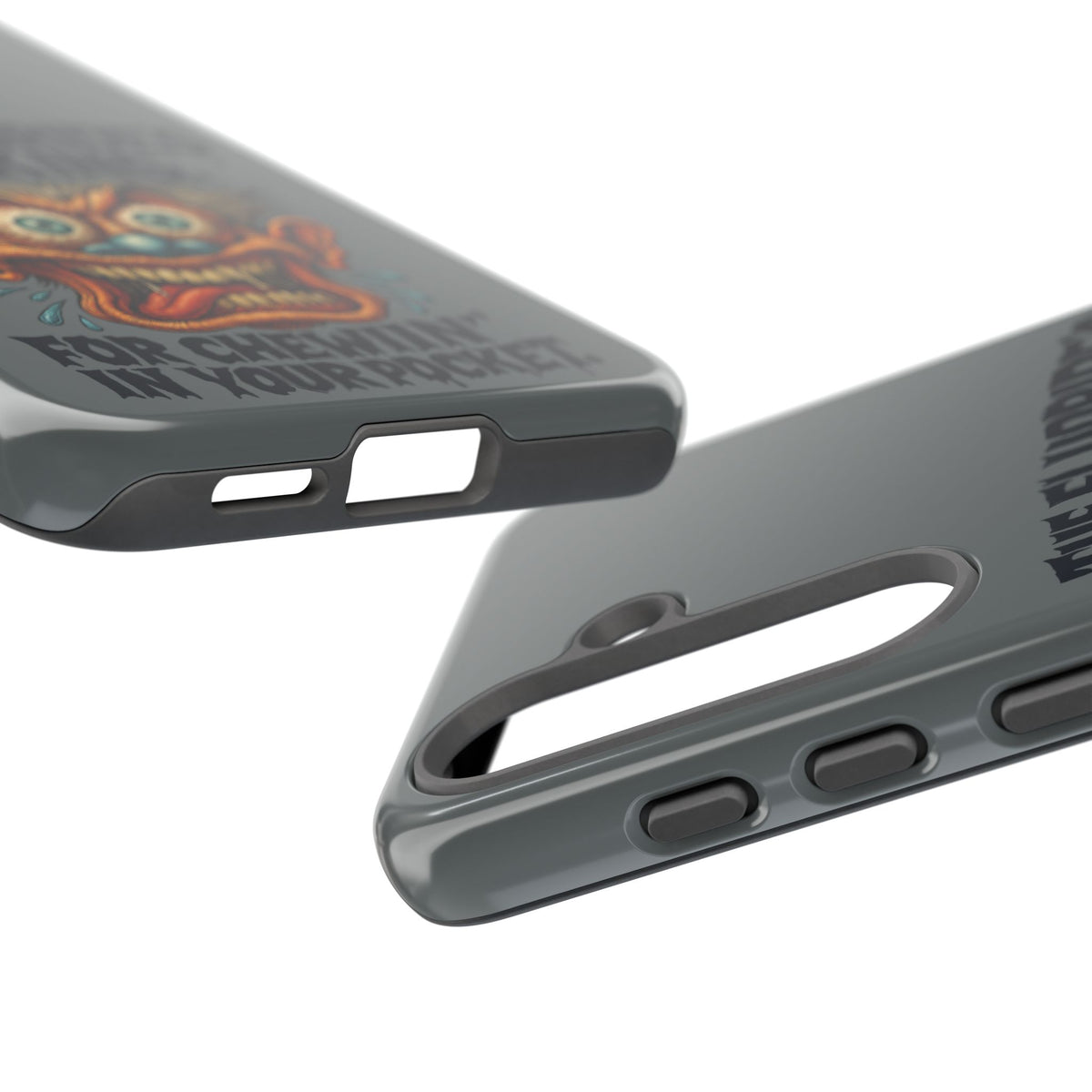 Phone Case — Retro Horror Graphic “The Fluoride’s Working” Shock Art