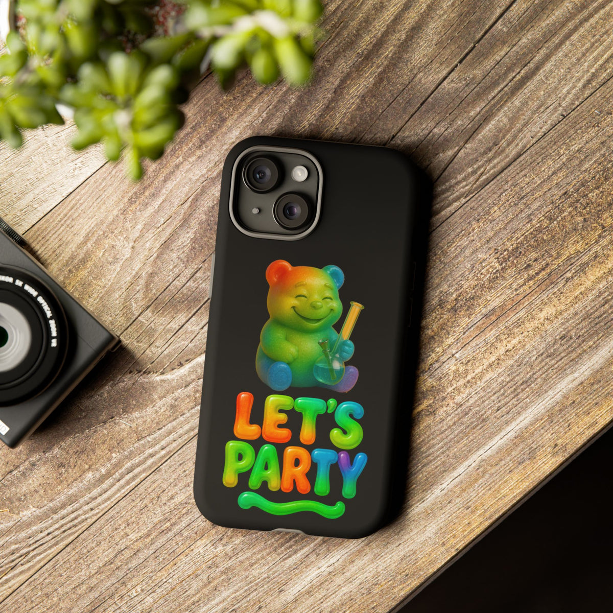 Let's Party Rainbow Bear Phone Case