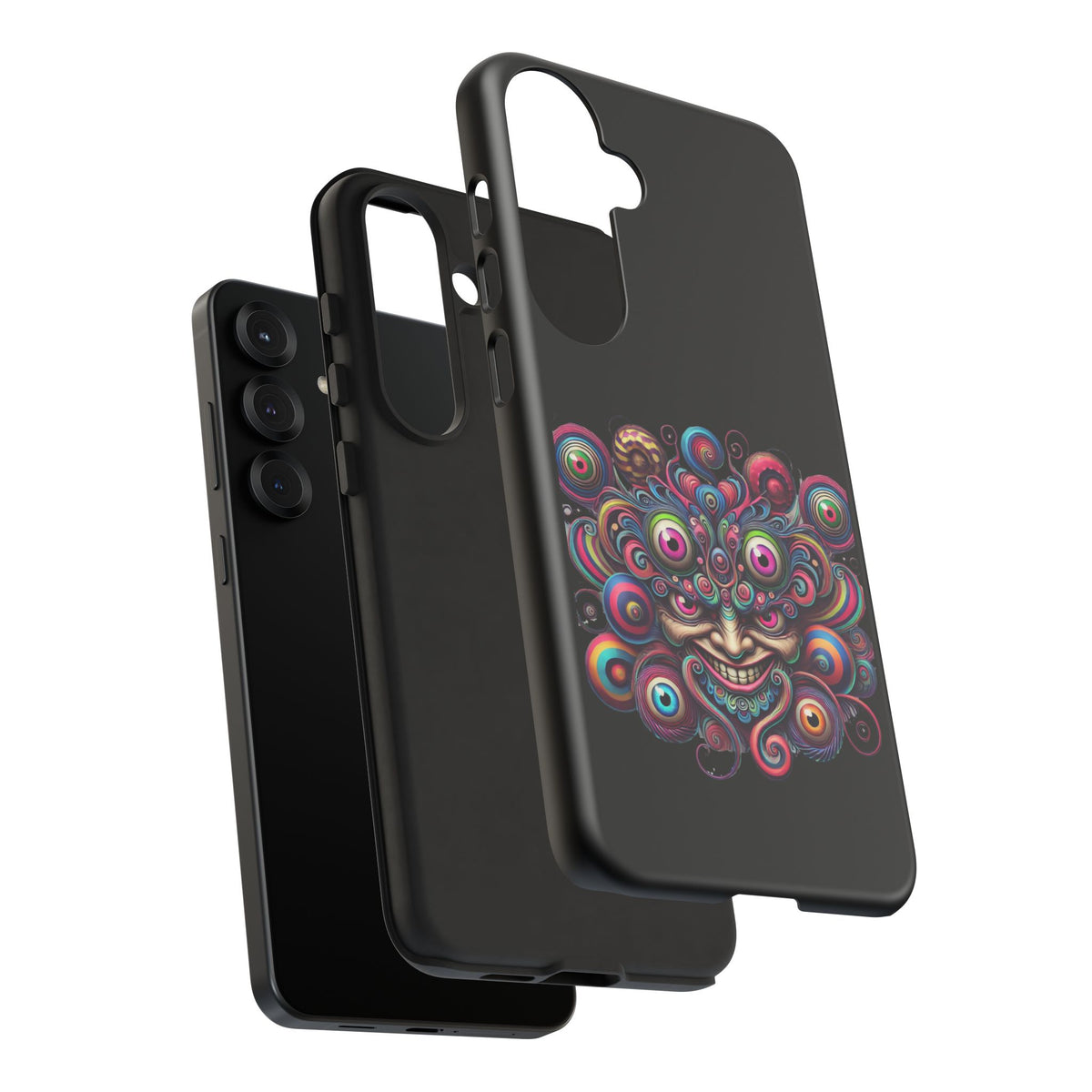 Psychedelic Smiling Eye Cluster Phone Case