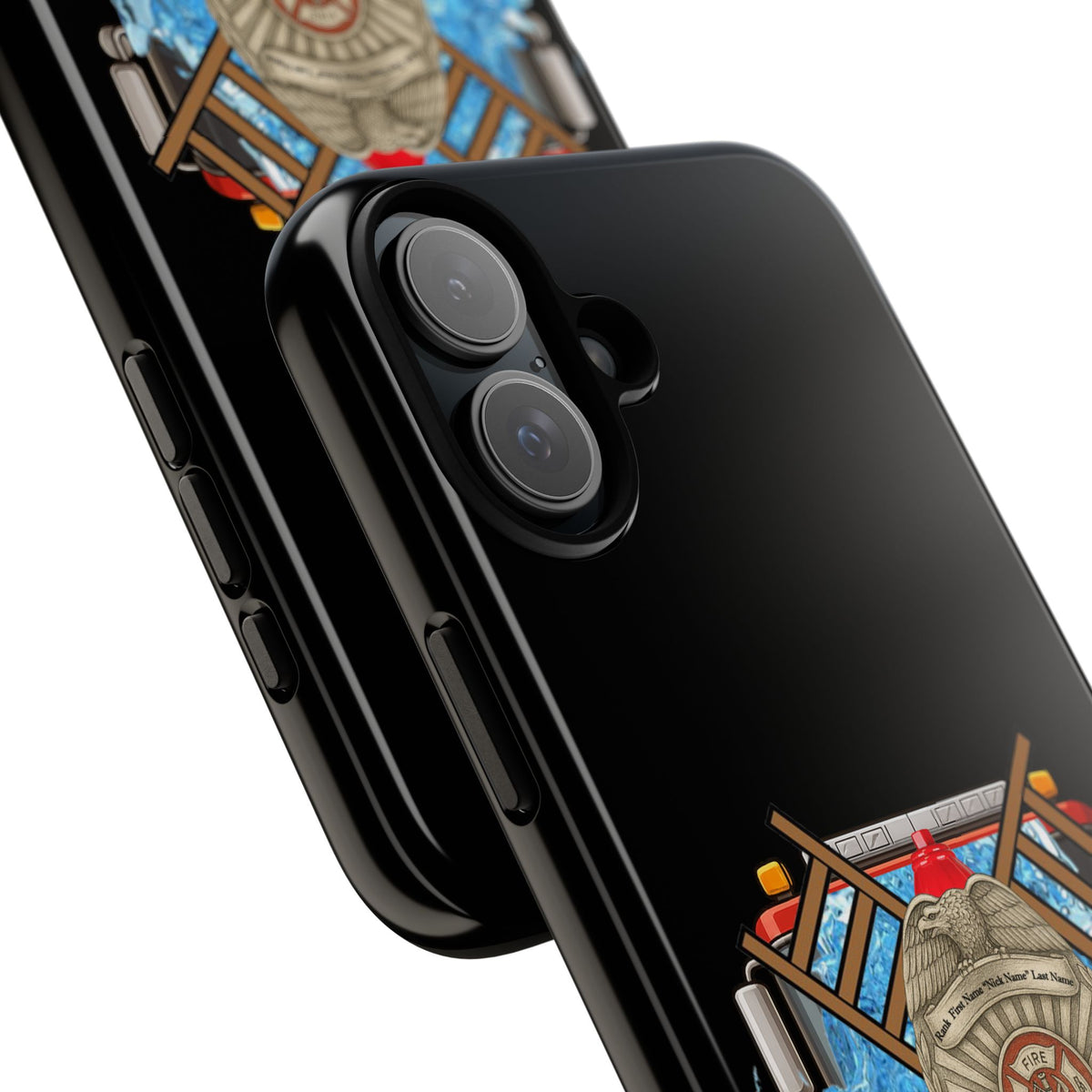 Firefighter Badge Phone Case – Maltese Cross Rescue Design