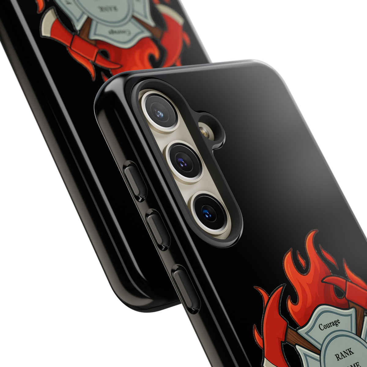 Firefighter Maltese Cross Phone Case — Custom Rank/Name/District Design