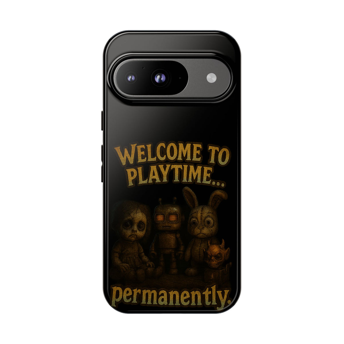 Phone Case — "Welcome to Playtime... Permanently." Horror Game Character Protective Case