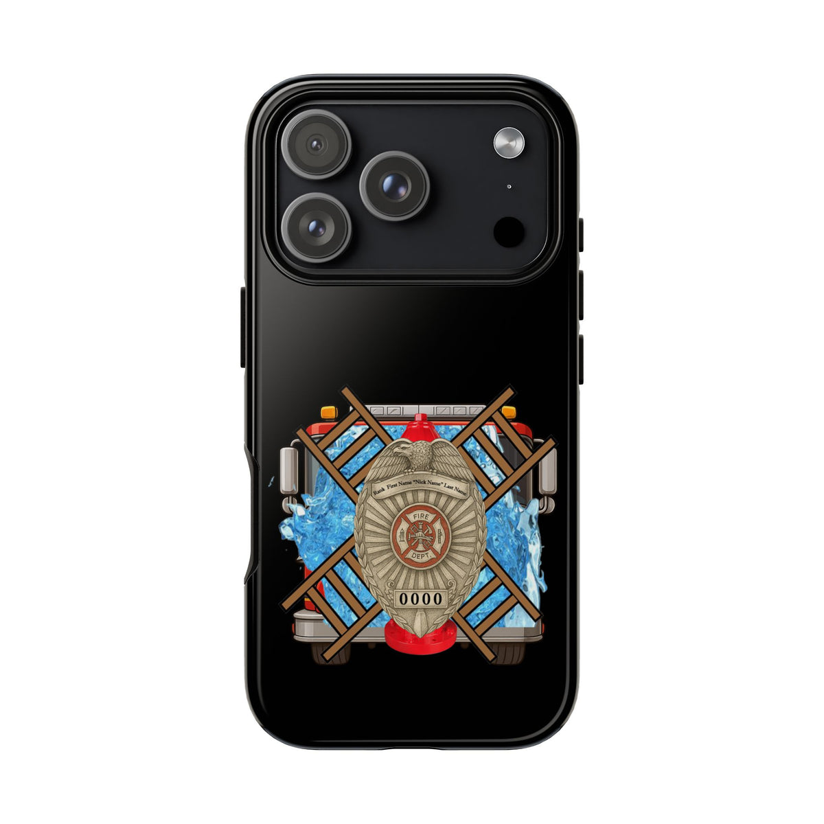 Firefighter Badge Phone Case – Maltese Cross Rescue Design