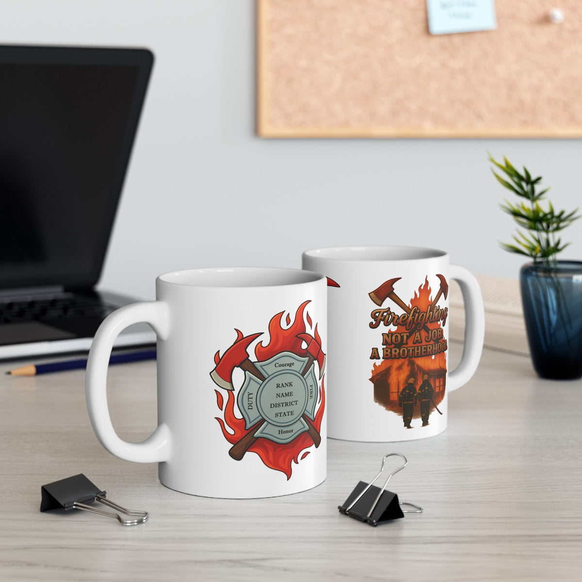 Not a Job, a Brotherhood – Firefighter Unity Mug