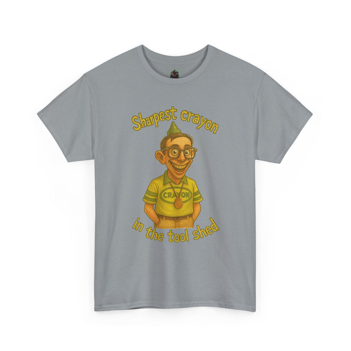 Sharpest Crayon in the Tool Shed T-Shirt | Funny Retro Character Tee