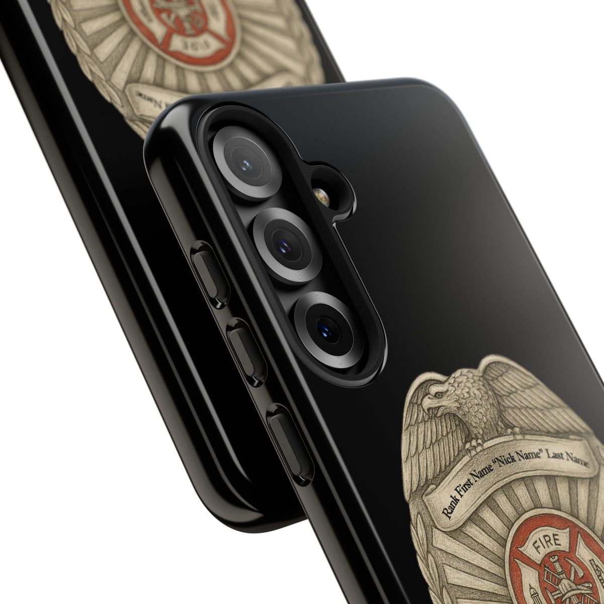 Firefighter Badge Phone Case – Personalized Dept. Emblem Tough Case