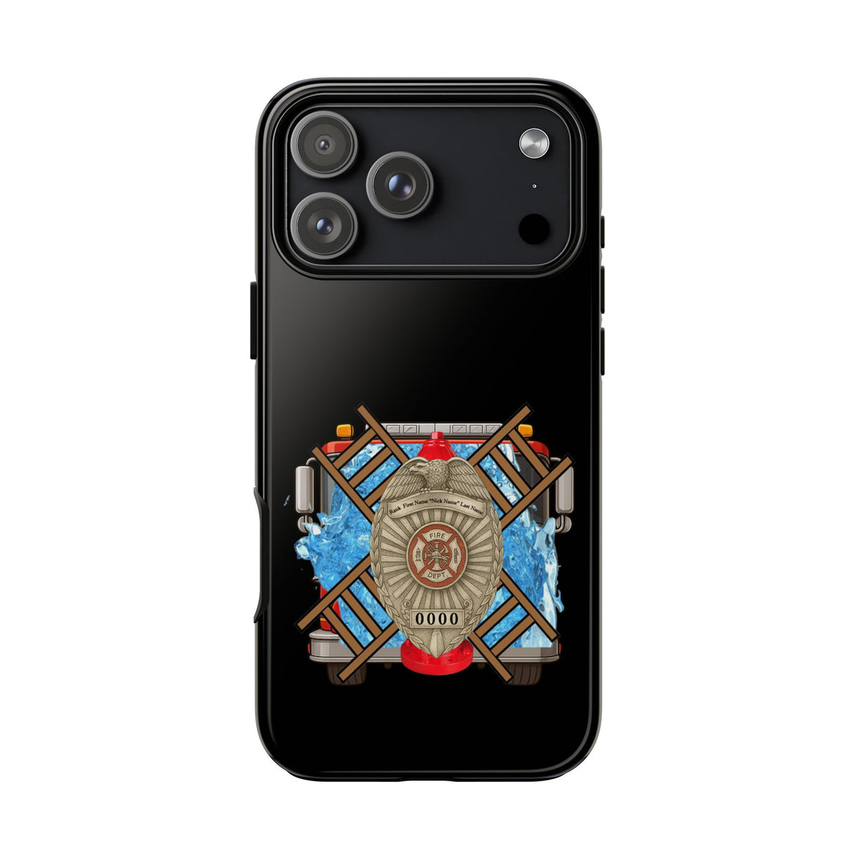 Firefighter Badge Phone Case – Maltese Cross Rescue Design