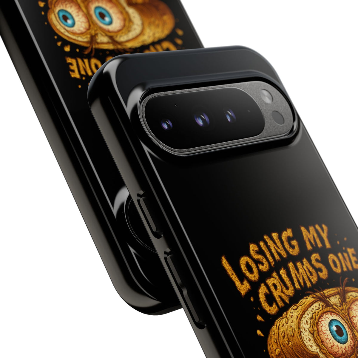 Phone Case — "Losing My Crumbs One Thought at a Time" Funny Retro Bread Illustration
