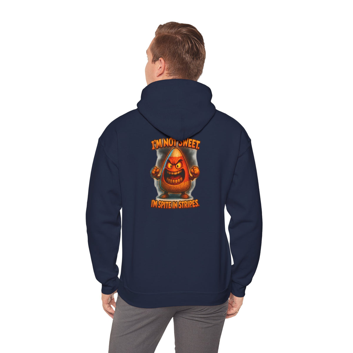 Hoodie — Angry Gnome Graphic "I'm No Gnome, In Spite of Stripes"