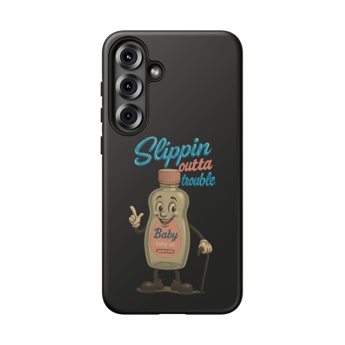 Phone Case — Retro 'Slippin Outta Trouble' Baby Bottle Design