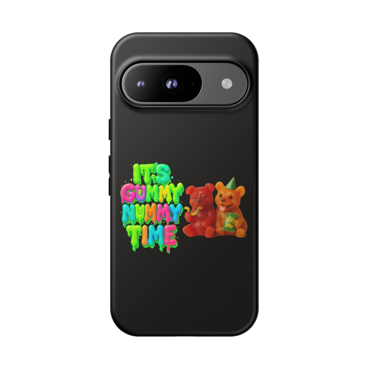Phone Case — "It's Gummy Nummy Time" Colorful Gummy Bear Protective Case