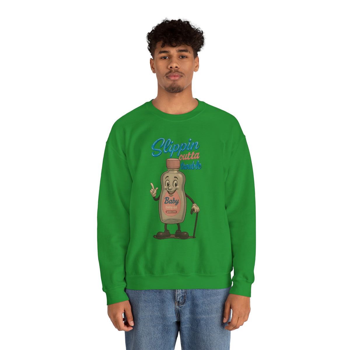 Slippin’ Outta Trouble Crewneck Sweatshirt