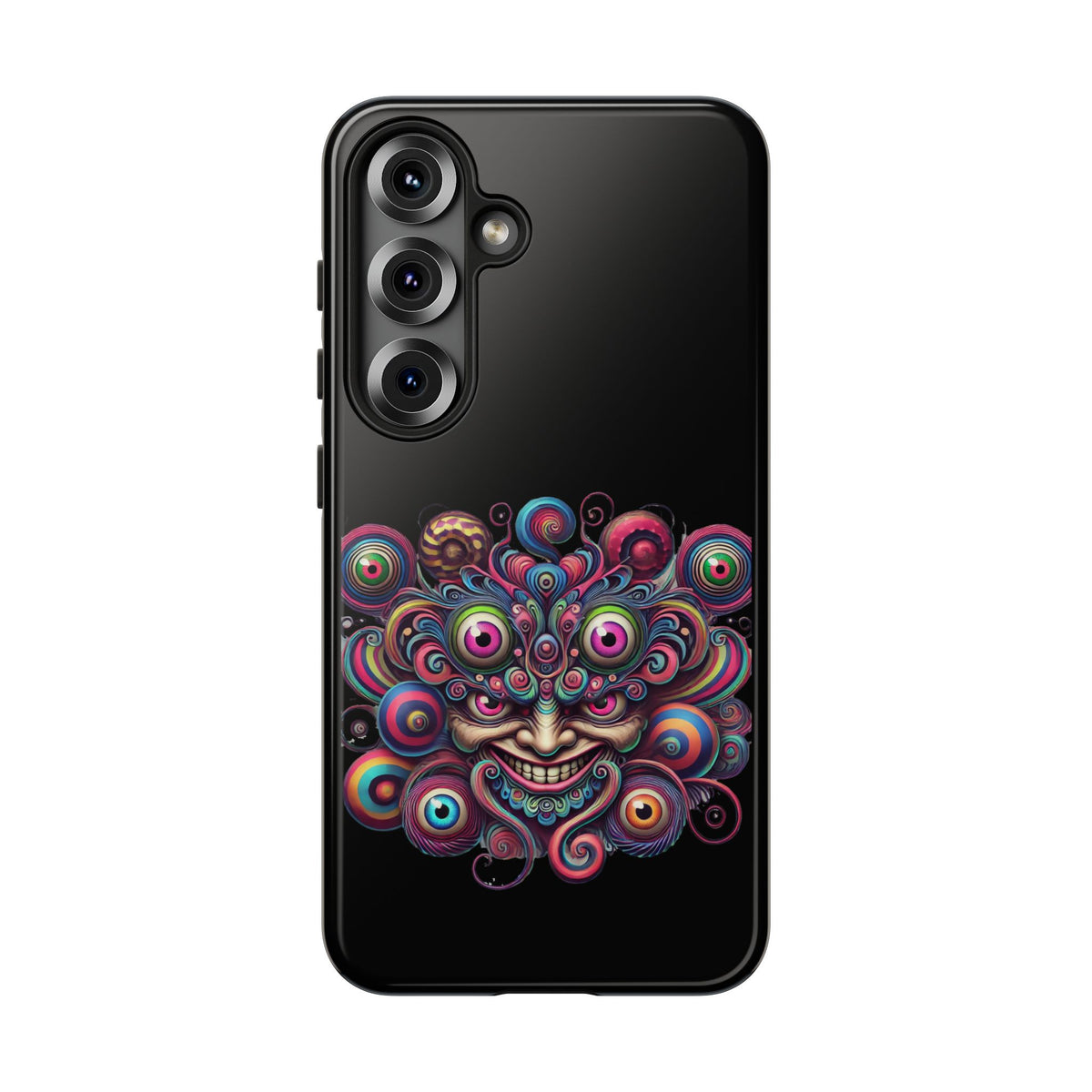 Psychedelic Smiling Eye Cluster Phone Case