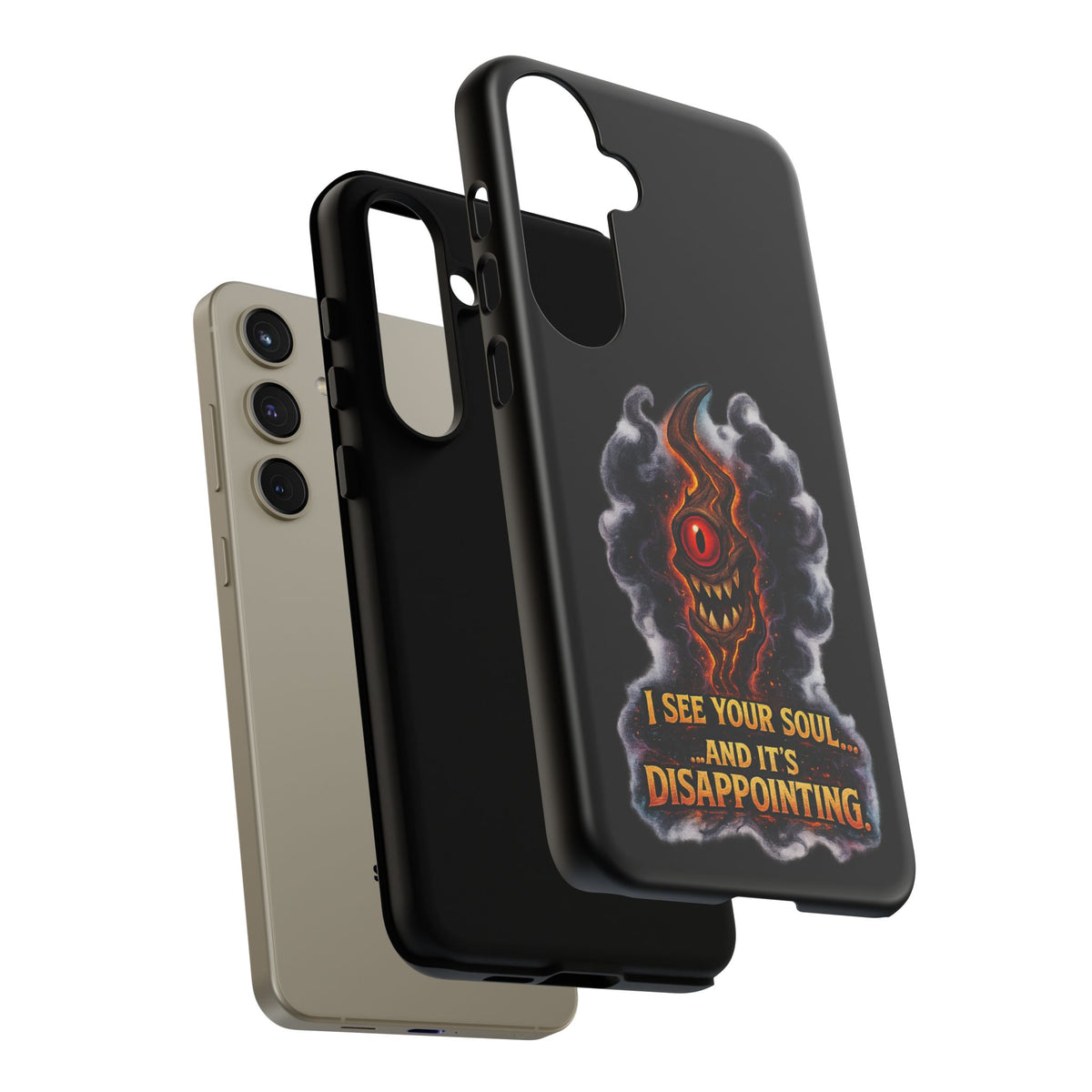 Phone Case — Fiery One‑Eye Demon with "I See Your Soul... And It's Disappointing"