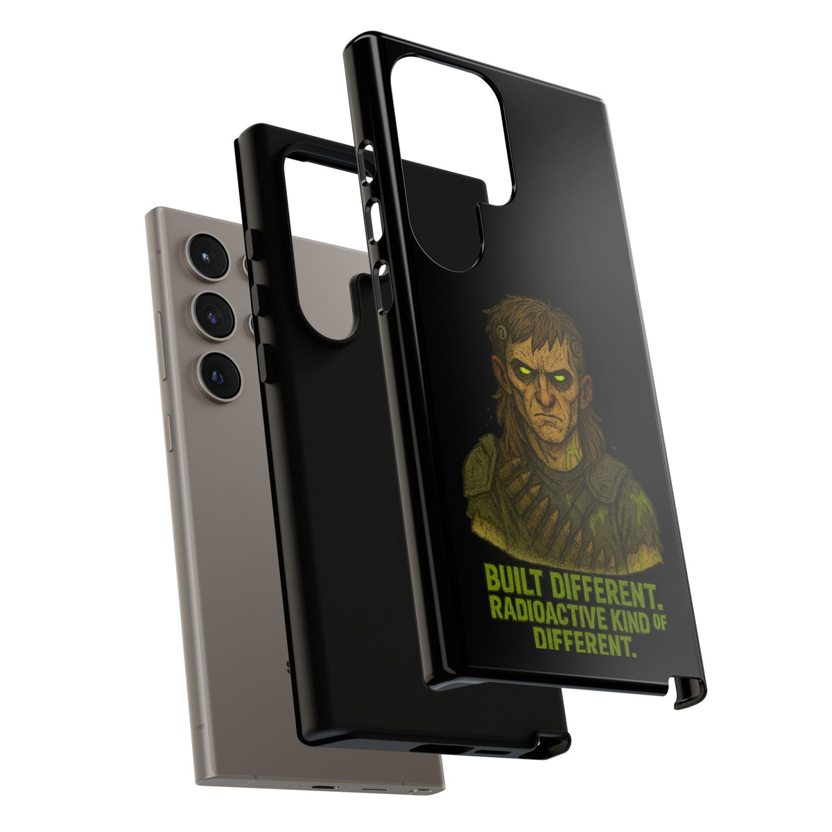 Phone Case — "Built Different, Radioactive Kind of Different" Mutant Design