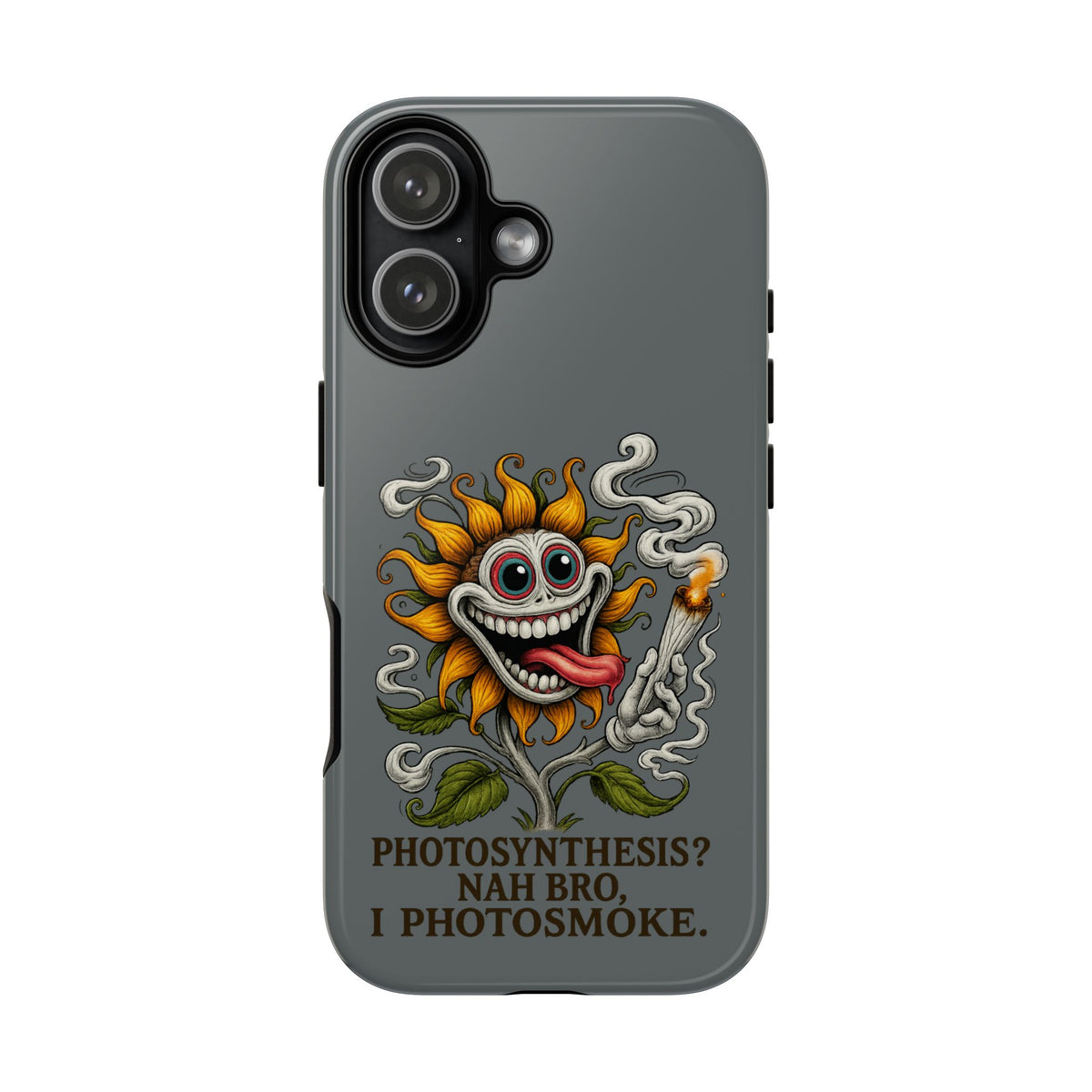Photosmoke Sunflower Phone Case — Funny Stoner Botanical iPhone Cover