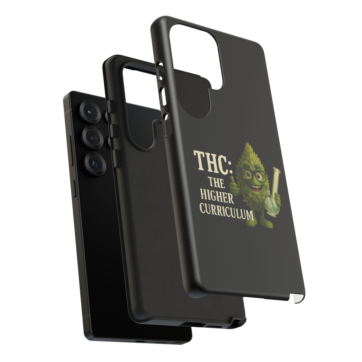 THC The Higher Curriculum Phone Case – Funny Cannabis Nug Cartoon iPhone Case