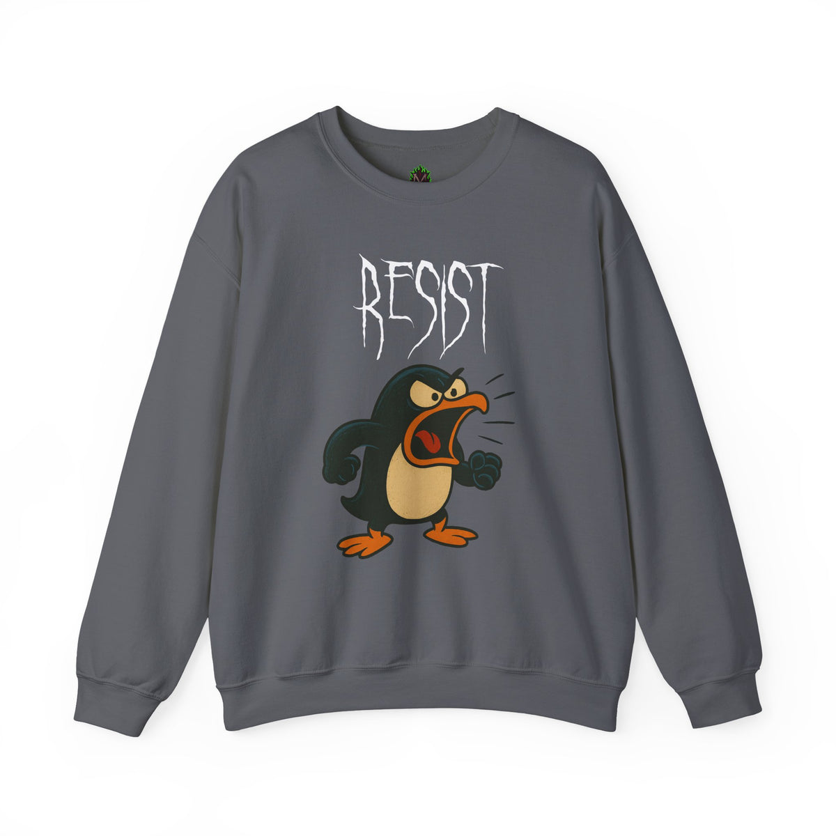 We Will Resist – Angry Penguin & Politician Crewneck Sweatshirt