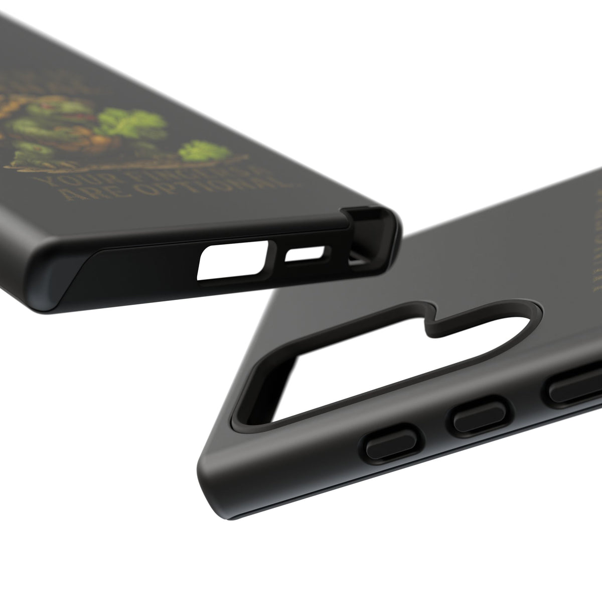 Phone Case — "Hunger Is Eternal, Your Fingers Are Optional" Turtle Monster Design