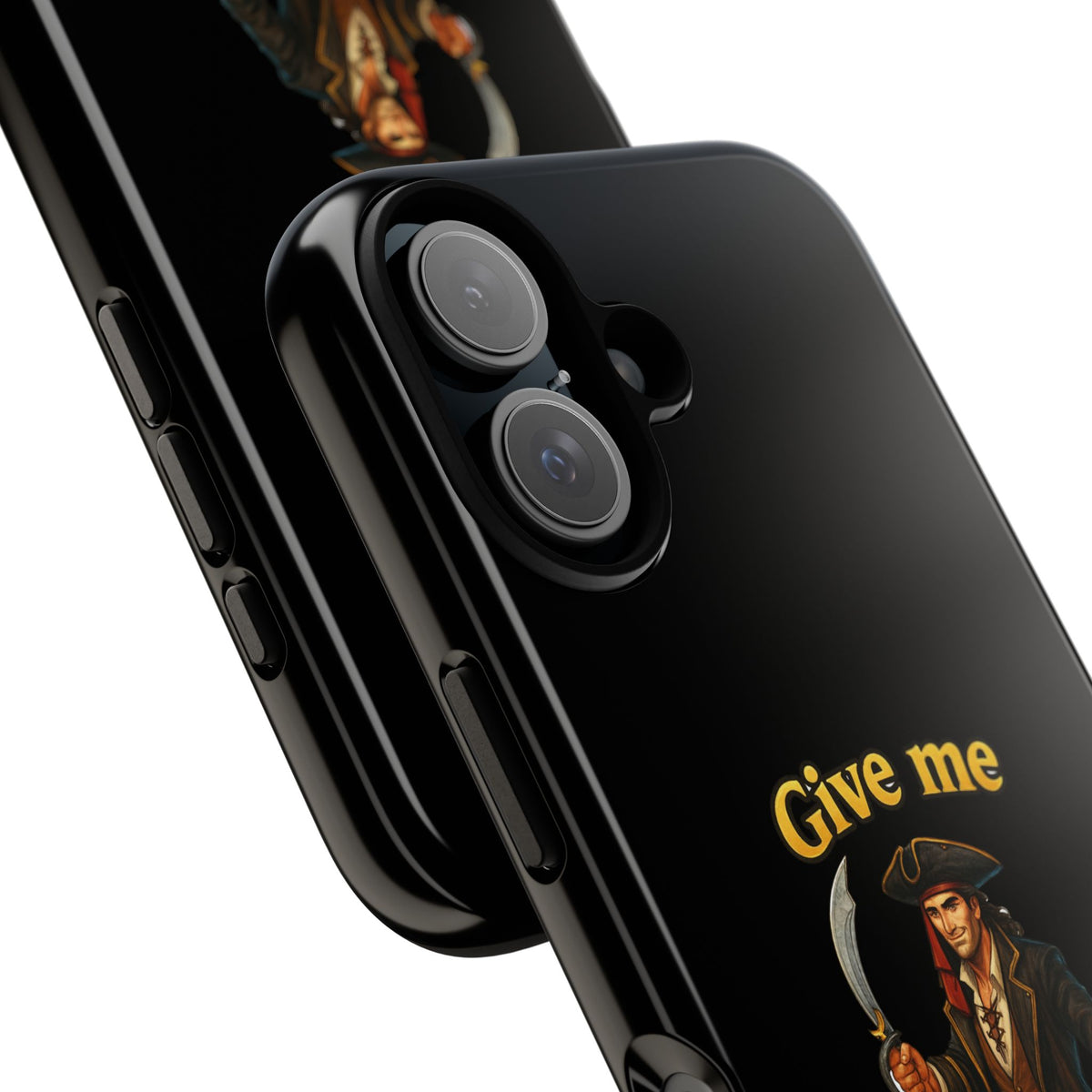Phone Case — 'Give Me Booty' Pirate Graphic Protective Case