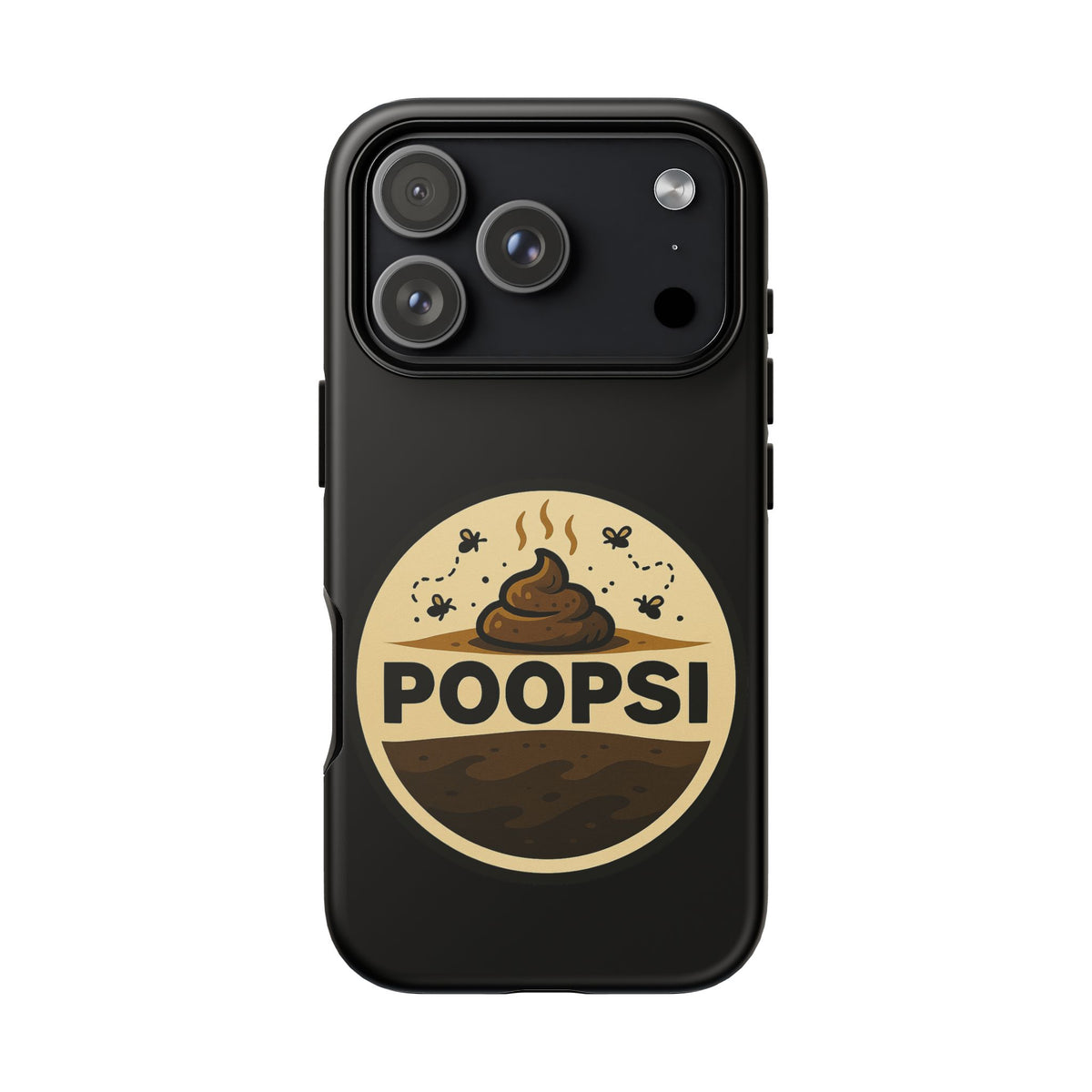 Phone Case — 'POOPSI' Funny Poop Logo Protective Cover