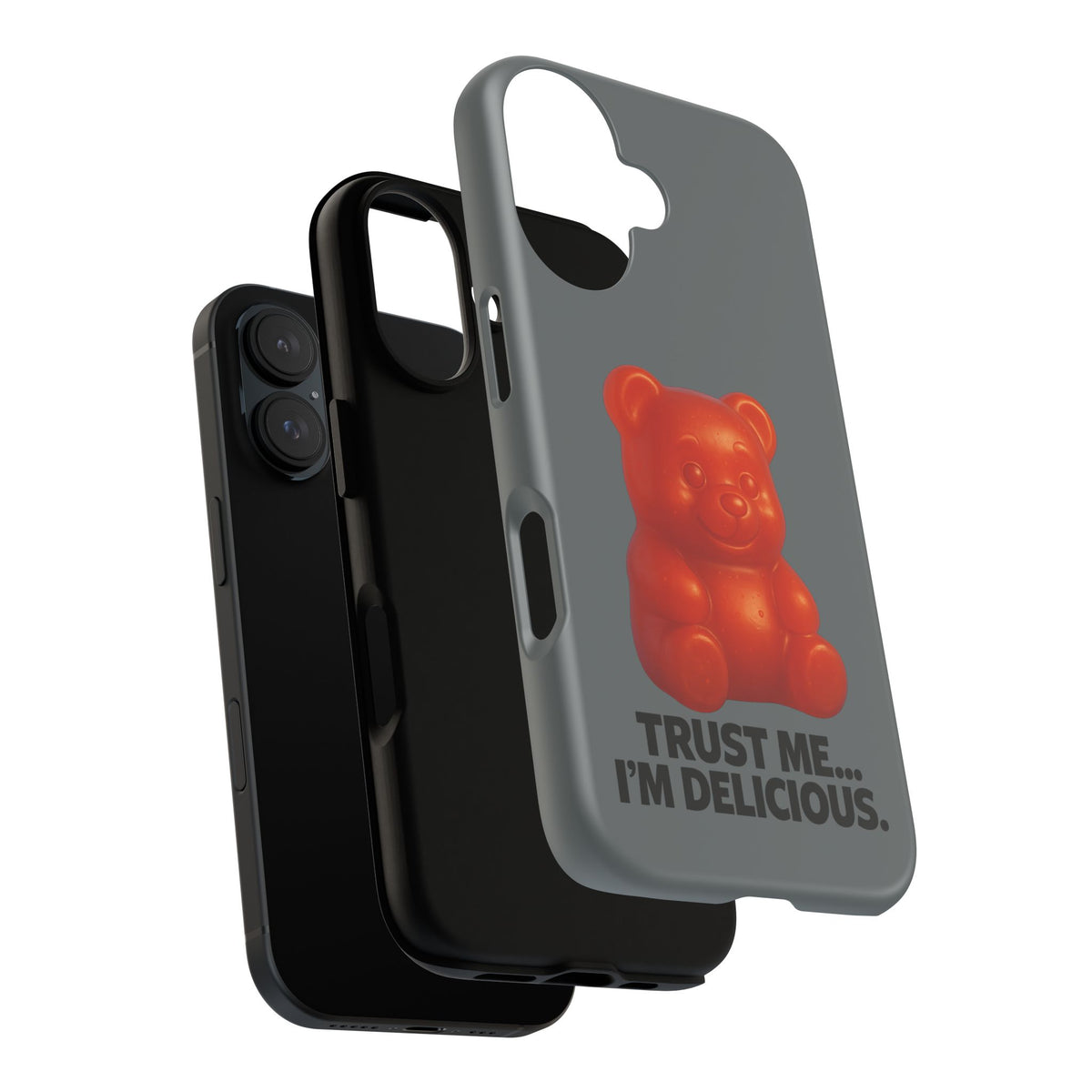 Phone Case — Red Gummy Bear 'Trust Me... I'm Delicious' Protective Case