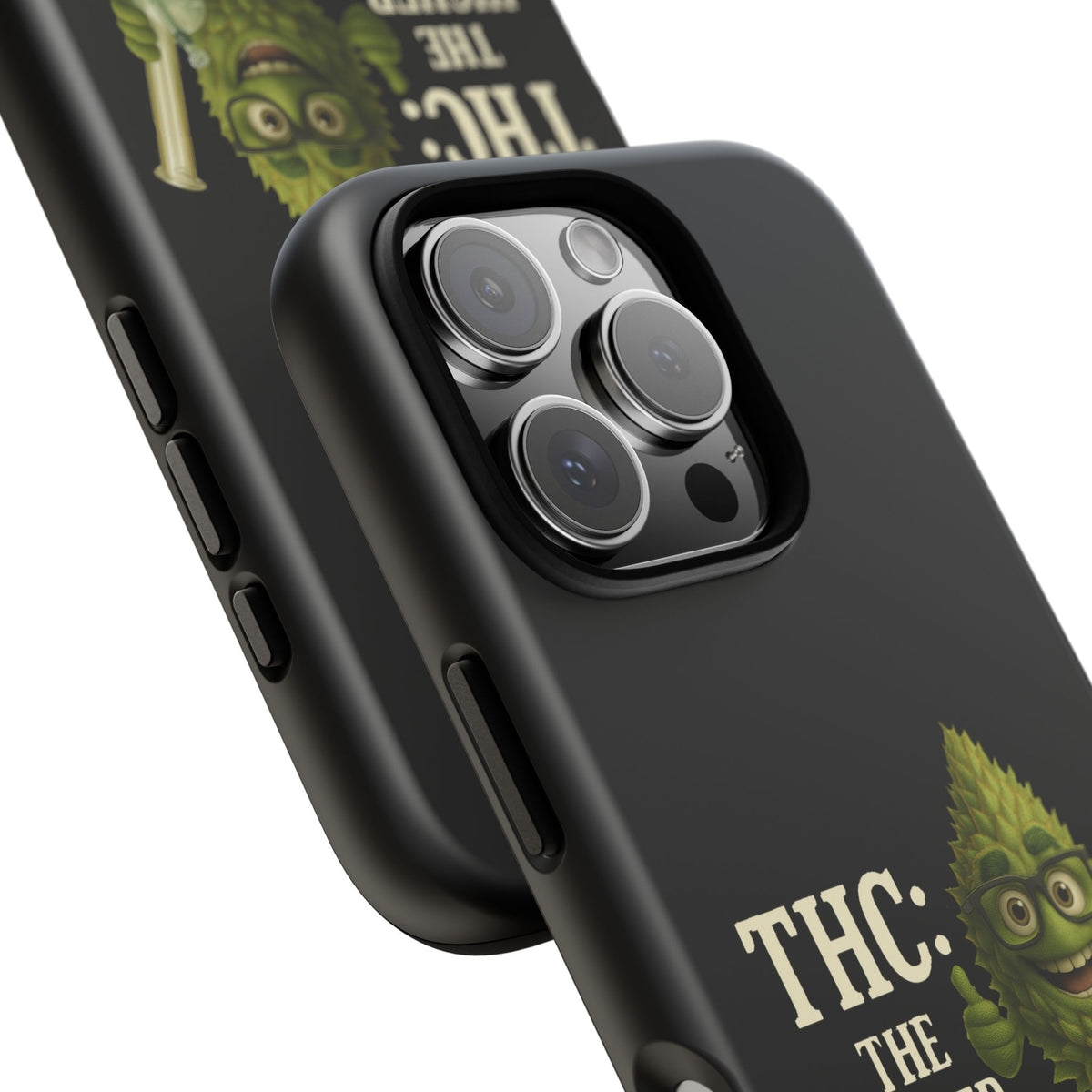 THC The Higher Curriculum Phone Case – Funny Cannabis Nug Cartoon iPhone Case
