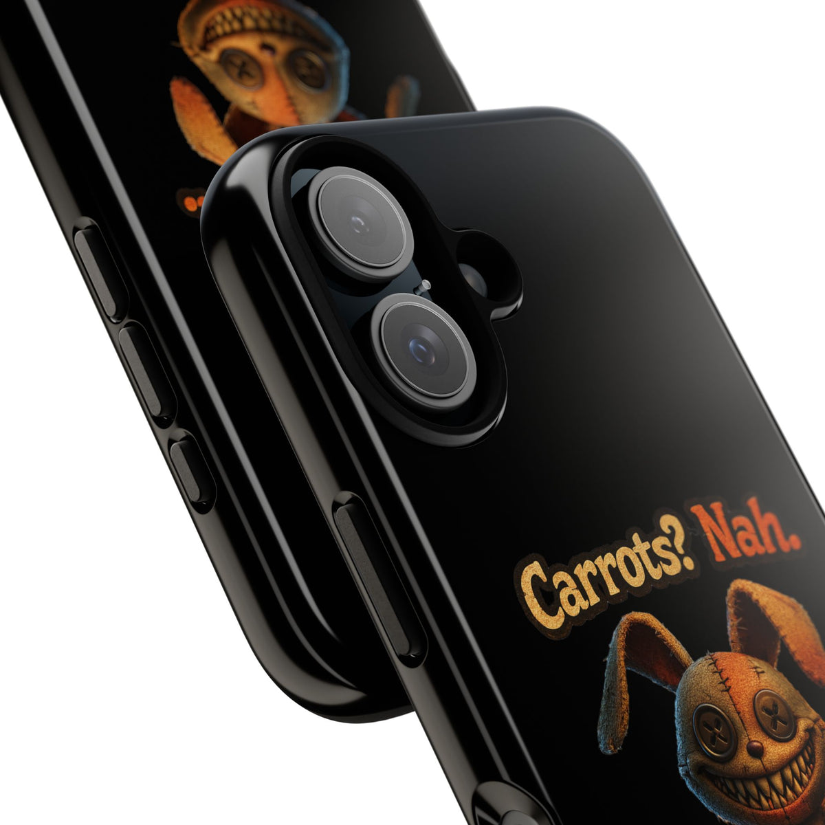 Phone Case — Creepy Bunny "Carrots? Nah. I crave screams." Halloween Horror Design