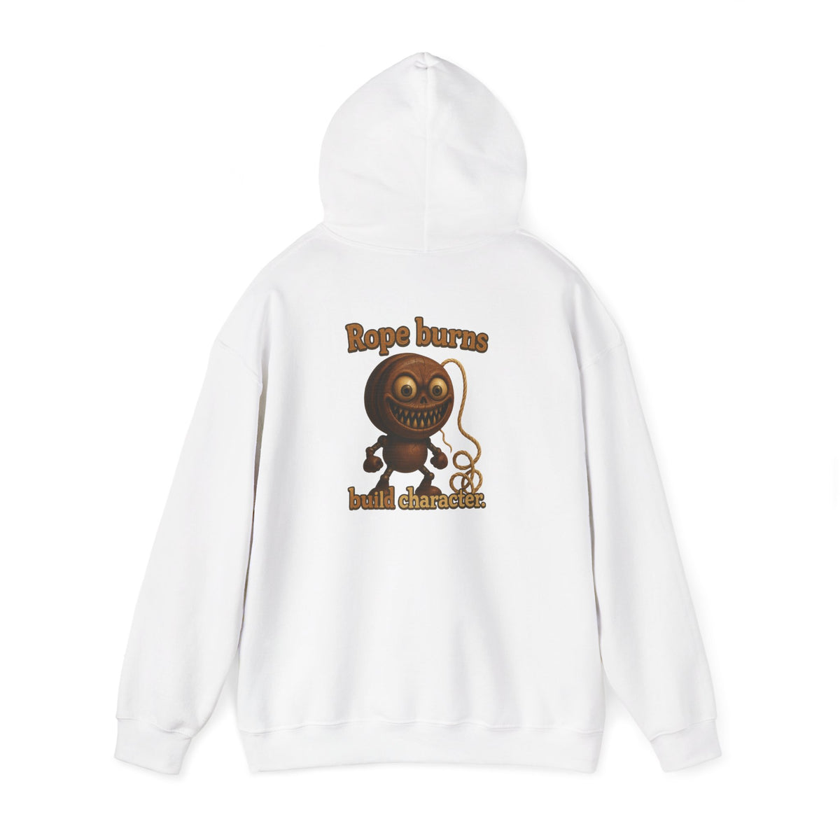 Hoodie — Retro Cartoon Rope Toy 'Bold Character' Graphic Pullover