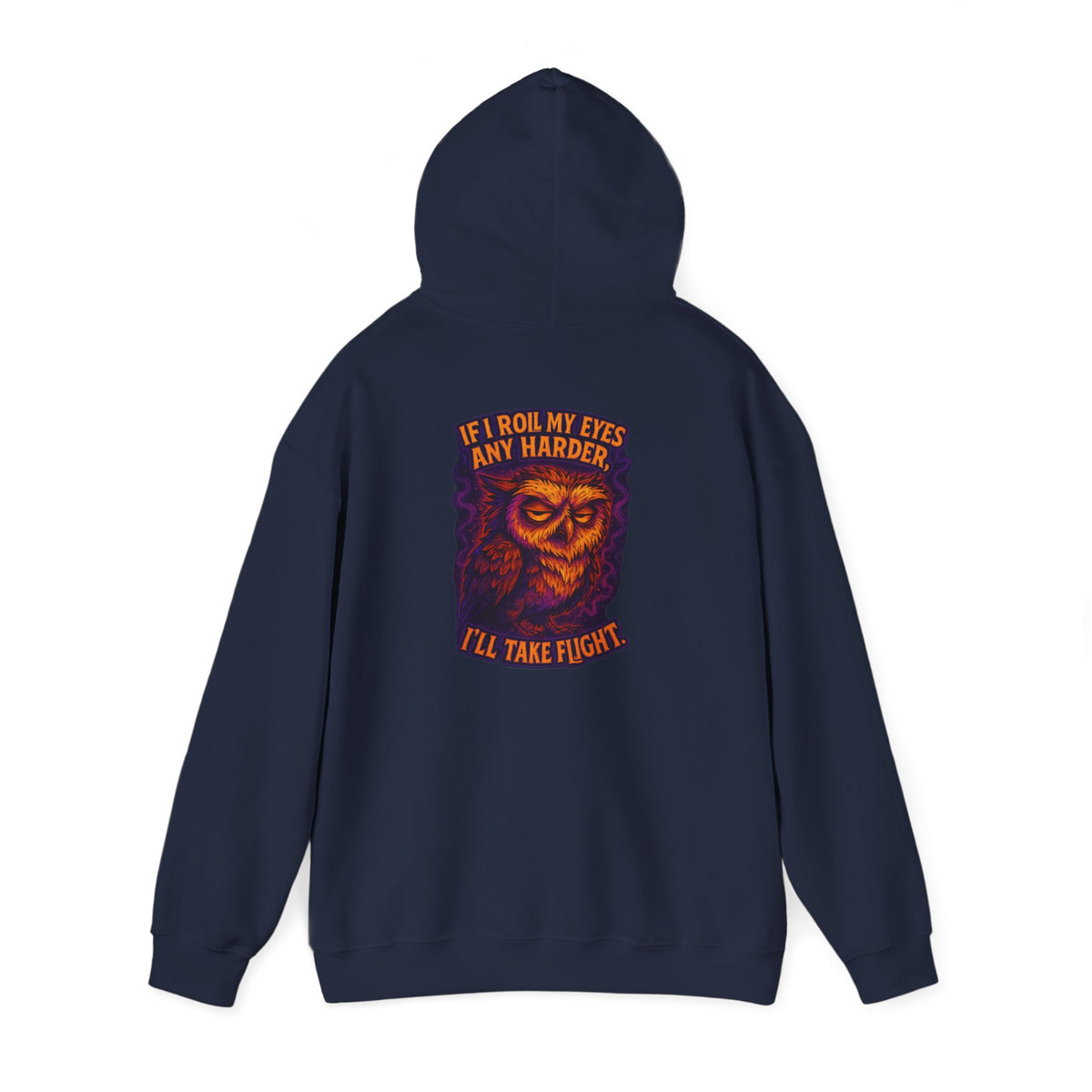 Hoodie — Vintage Owl 'I'll Take Flight' Graphic Hoodie