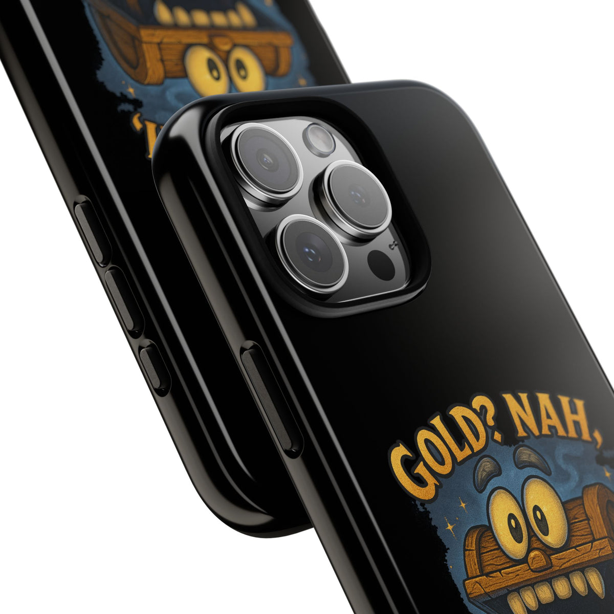 Phone Case — “Gold? Nah, I’m Full of Disappointment” Funny Treasure Chest Design