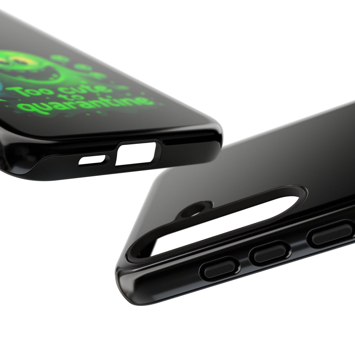 Phone Case — 'Too Cute to Quarantine' Green Monster Protective Cover