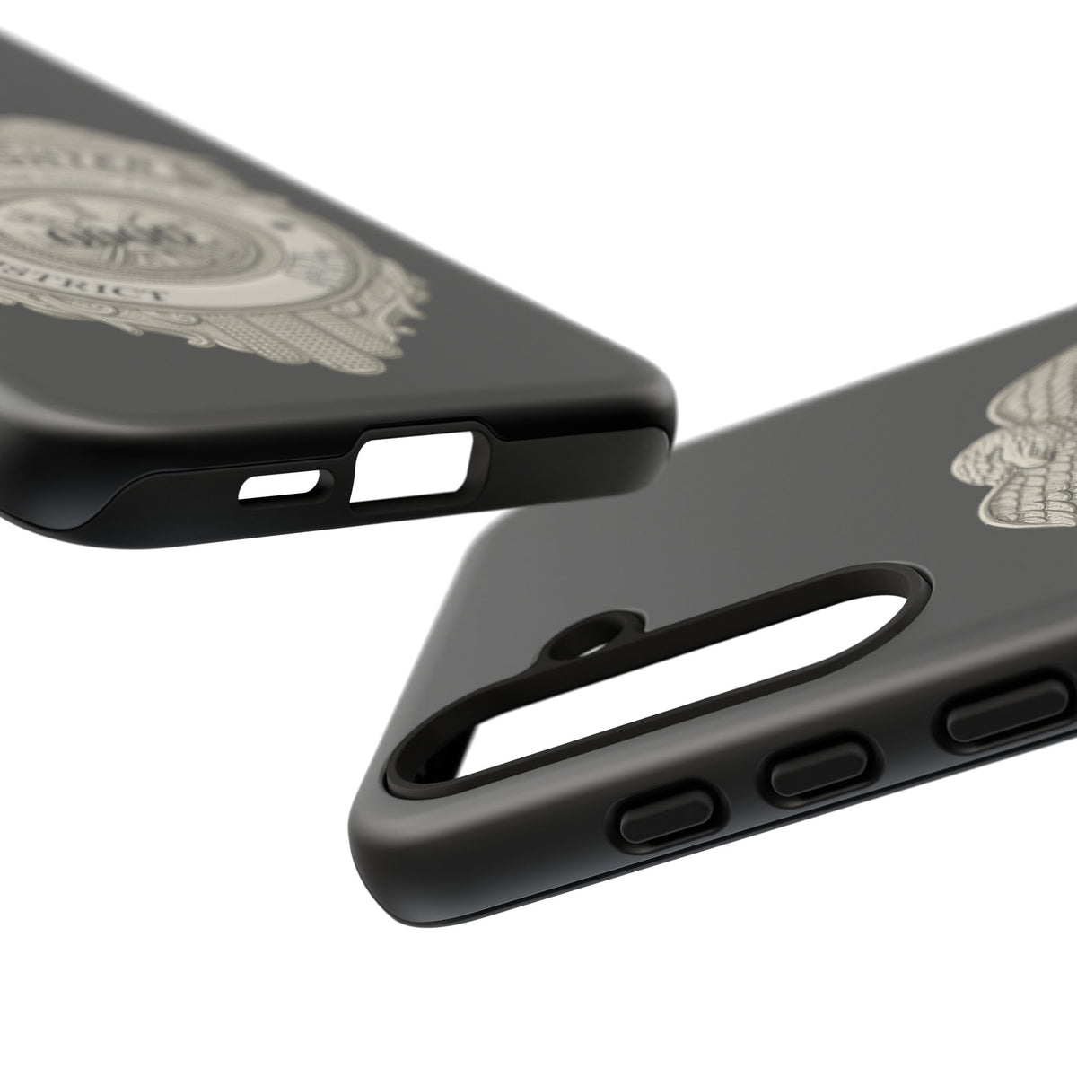 Firefighter Badge Tough Phone Case — Personalized Station Number Design