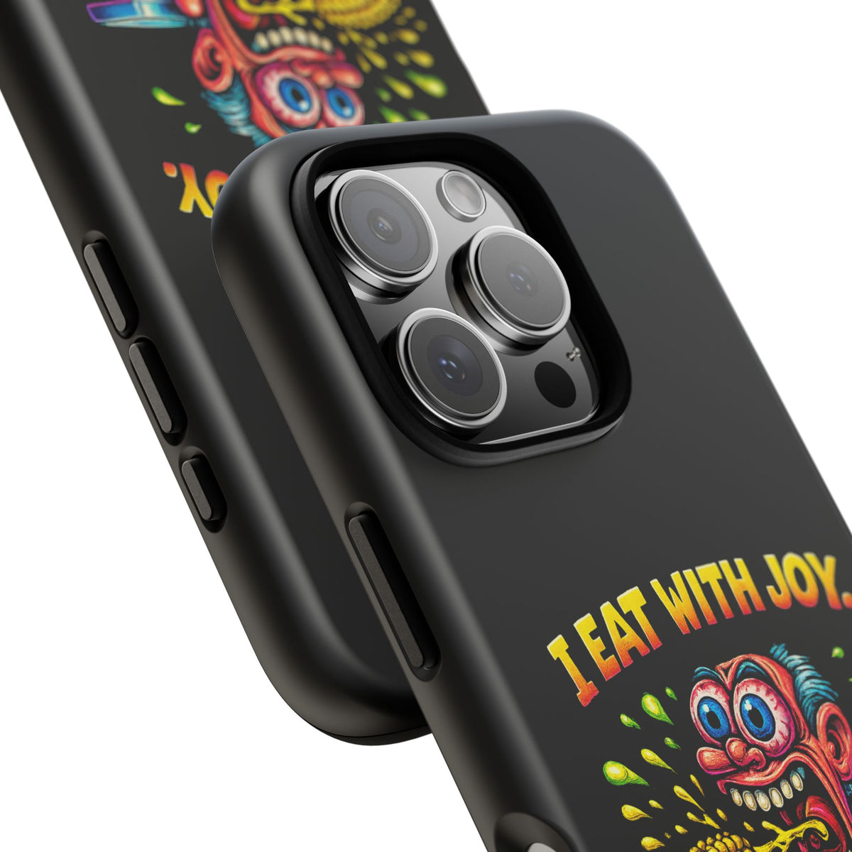 Phone Case — "I Eat With Joy, I Regret With Fury" Graphic