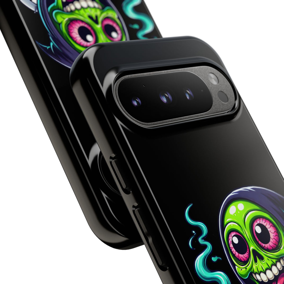 Grinning Stoner Grim Reaper Phone Case – Cannabis Skull iPhone Cover