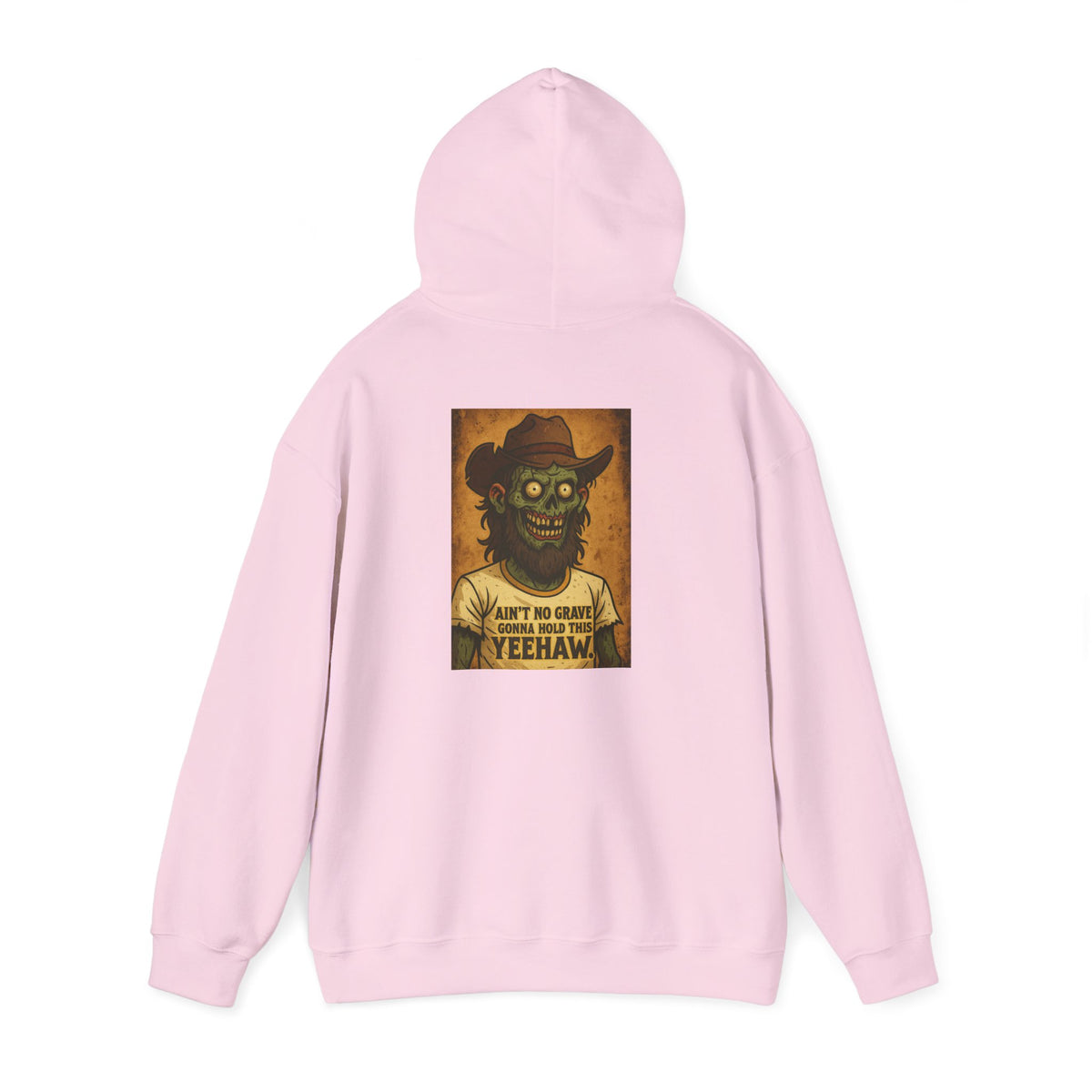 Hoodie — Vintage Zombie Cowboy 'Ain't No Grave' Graphic Pullover