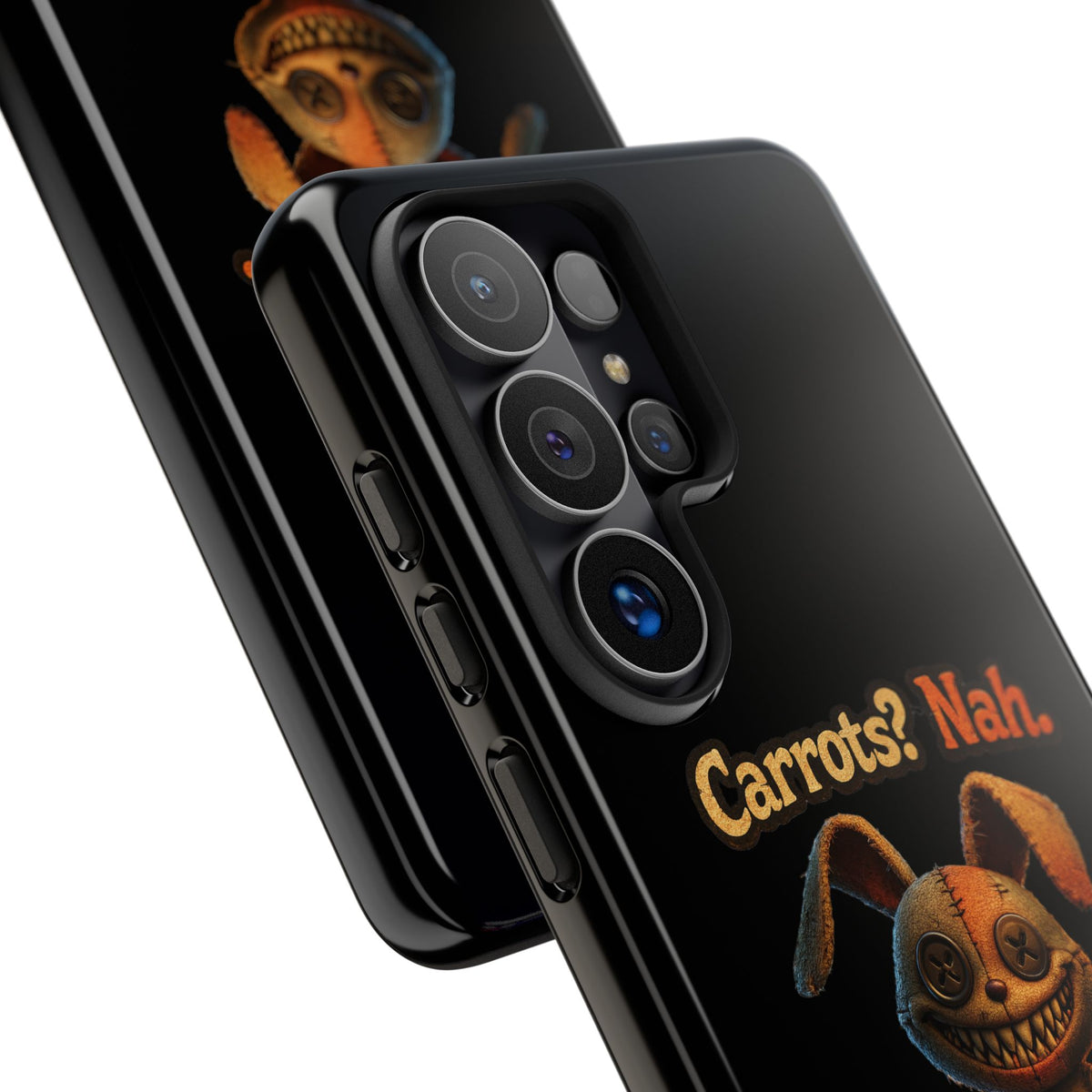 Phone Case — Creepy Bunny "Carrots? Nah. I crave screams." Halloween Horror Design