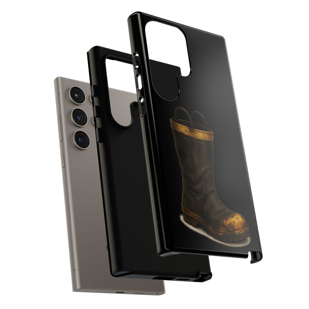 Vintage Fire Boot Phone Case — Rugged Protective iPhone Cover