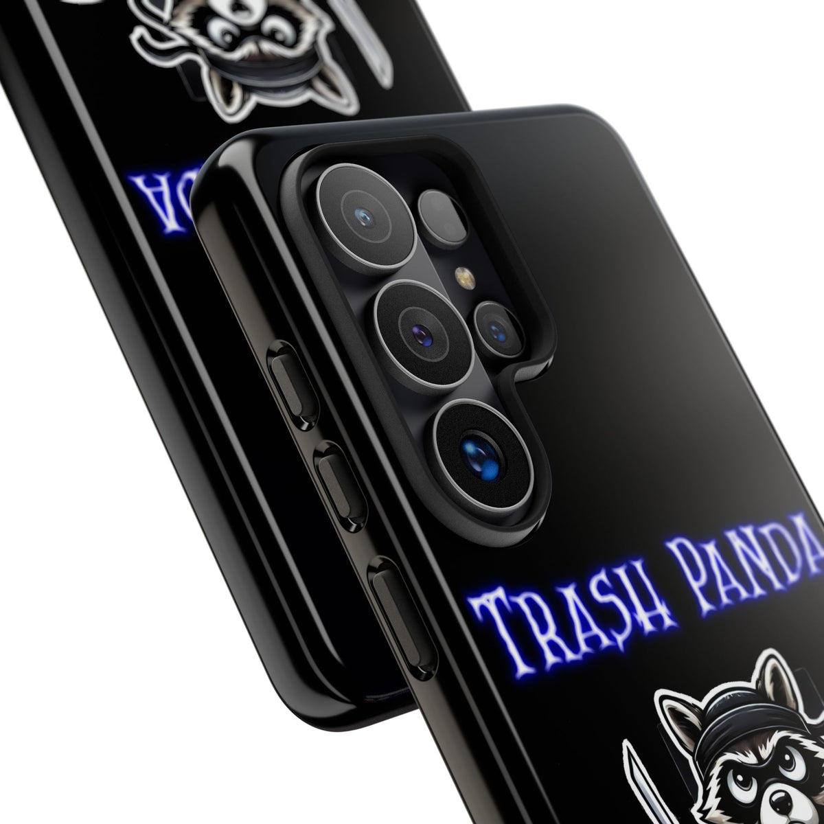 Trash Panda Ninja Phone Case — Cute Raccoon Warrior Protective Case