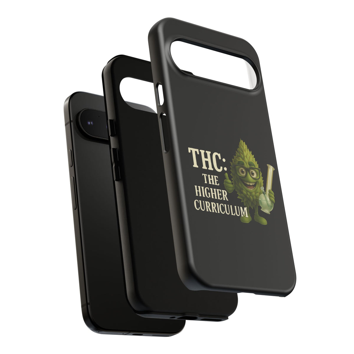 THC The Higher Curriculum Phone Case – Funny Cannabis Nug Cartoon iPhone Case
