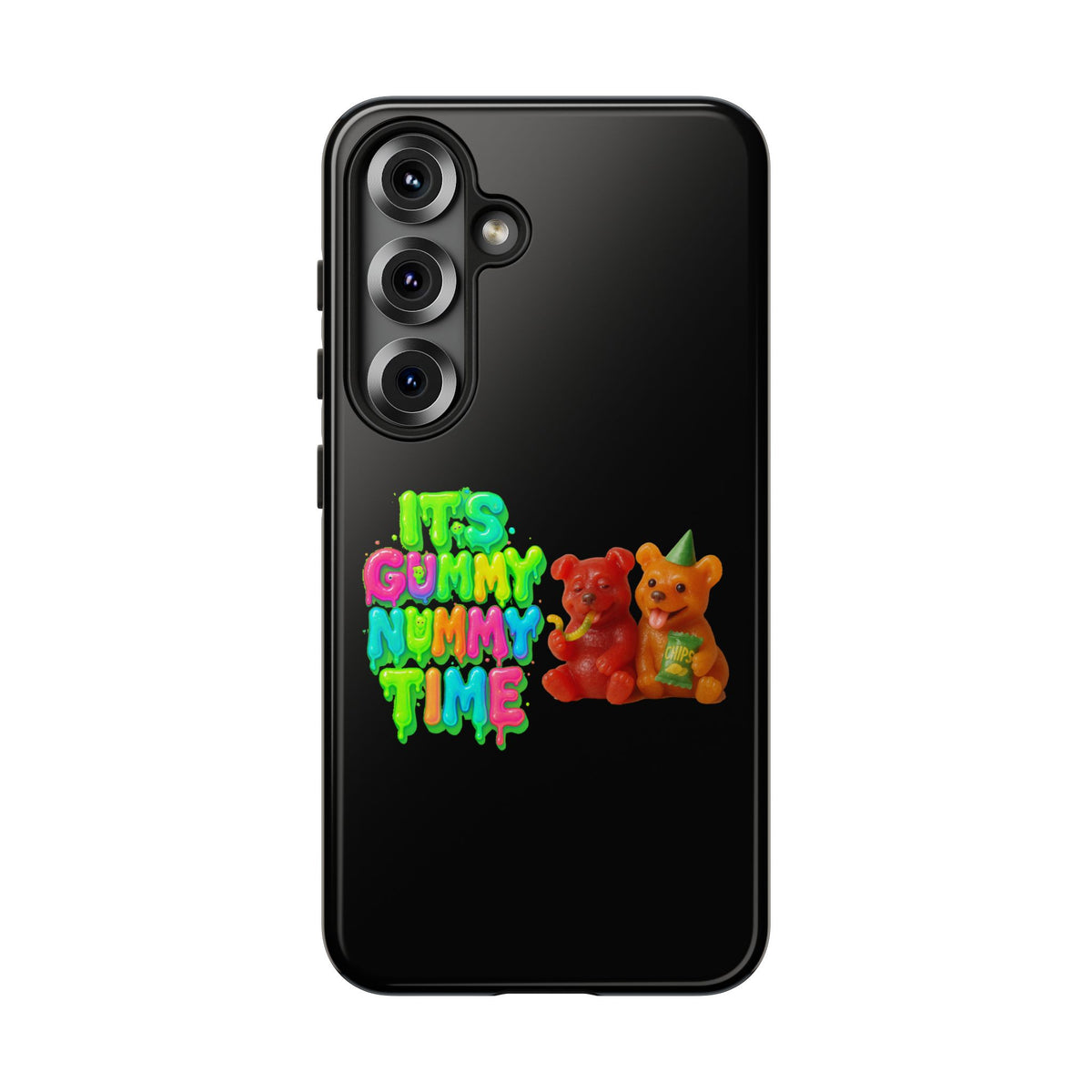 Phone Case — "It's Gummy Nummy Time" Colorful Gummy Bear Protective Case