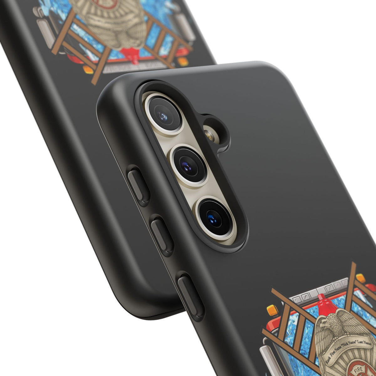 Firefighter Badge Phone Case – Maltese Cross Rescue Design